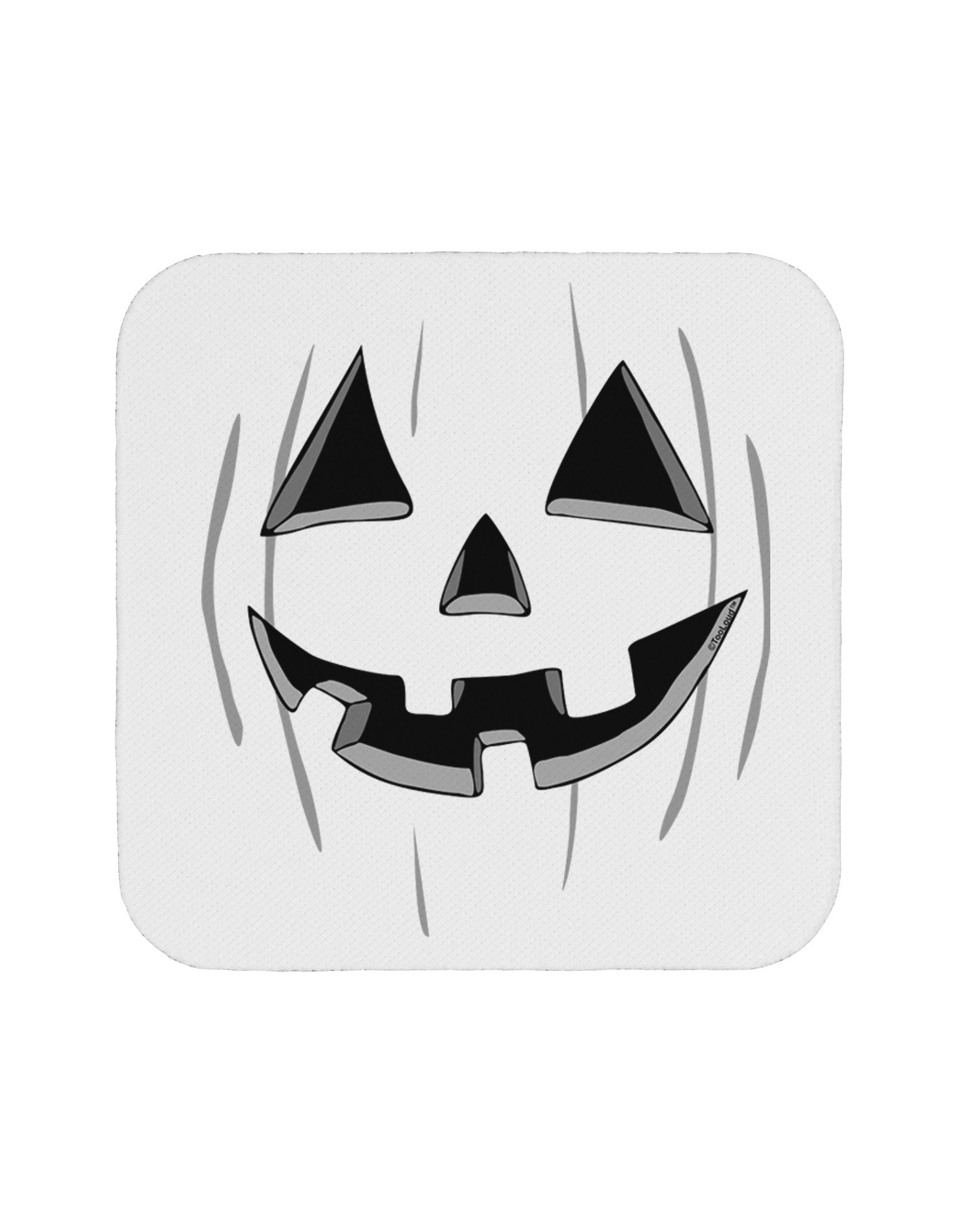 Halloween Pumpkin Smile Jack O Lantern Coaster-Coasters-TooLoud-White-Davson Sales