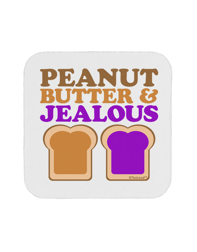 Peanut Butter and Jealous Coaster by TooLoud-Coasters-TooLoud-White-Davson Sales