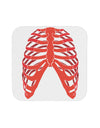 Human Red Skeleton Bones Ribcage Coaster-Coasters-TooLoud-White-Davson Sales