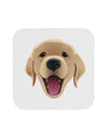 Cute Golden Retriever Puppy Face Coaster-Coasters-TooLoud-1-Davson Sales