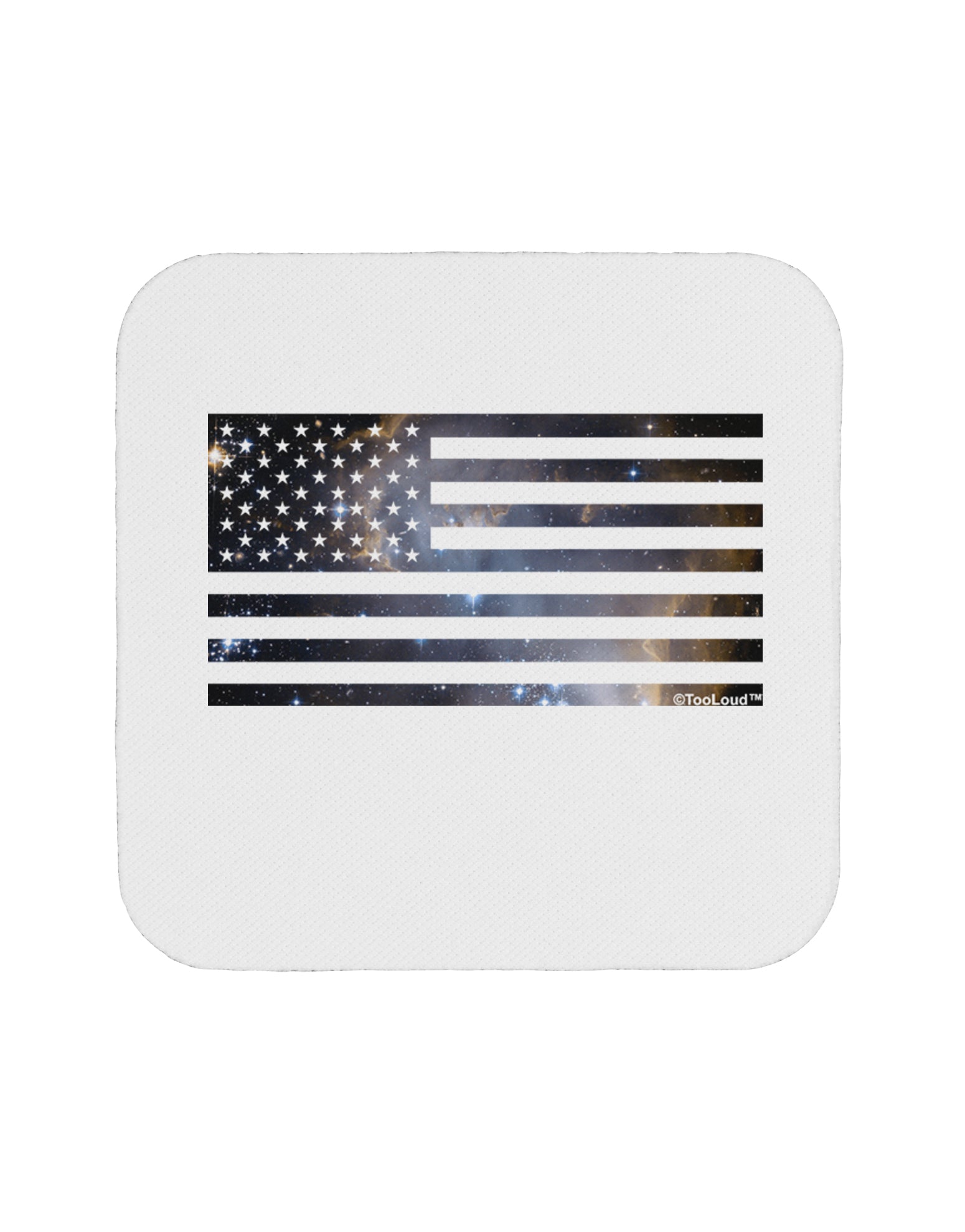 American Flag Galaxy Coaster by TooLoud-Coasters-TooLoud-White-Davson Sales