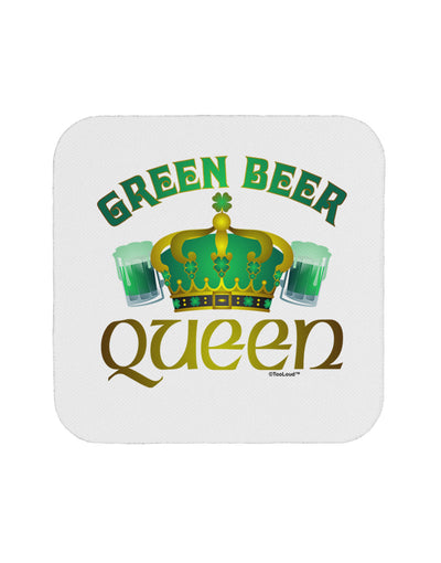 Green Beer Queen Coaster-Coasters-TooLoud-1-Davson Sales