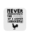 A Woman With Chickens Coaster by TooLoud-Coasters-TooLoud-1-Davson Sales
