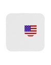 American Flag Faux Pocket Design Coaster by TooLoud-Coasters-TooLoud-White-Davson Sales