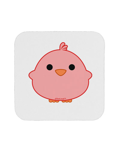 Cute Little Chick - Red Coaster by TooLoud-Coasters-TooLoud-White-Davson Sales