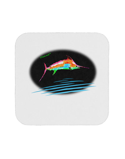 Colorful Swordfish Watercolor Coaster-Coasters-TooLoud-1-Davson Sales