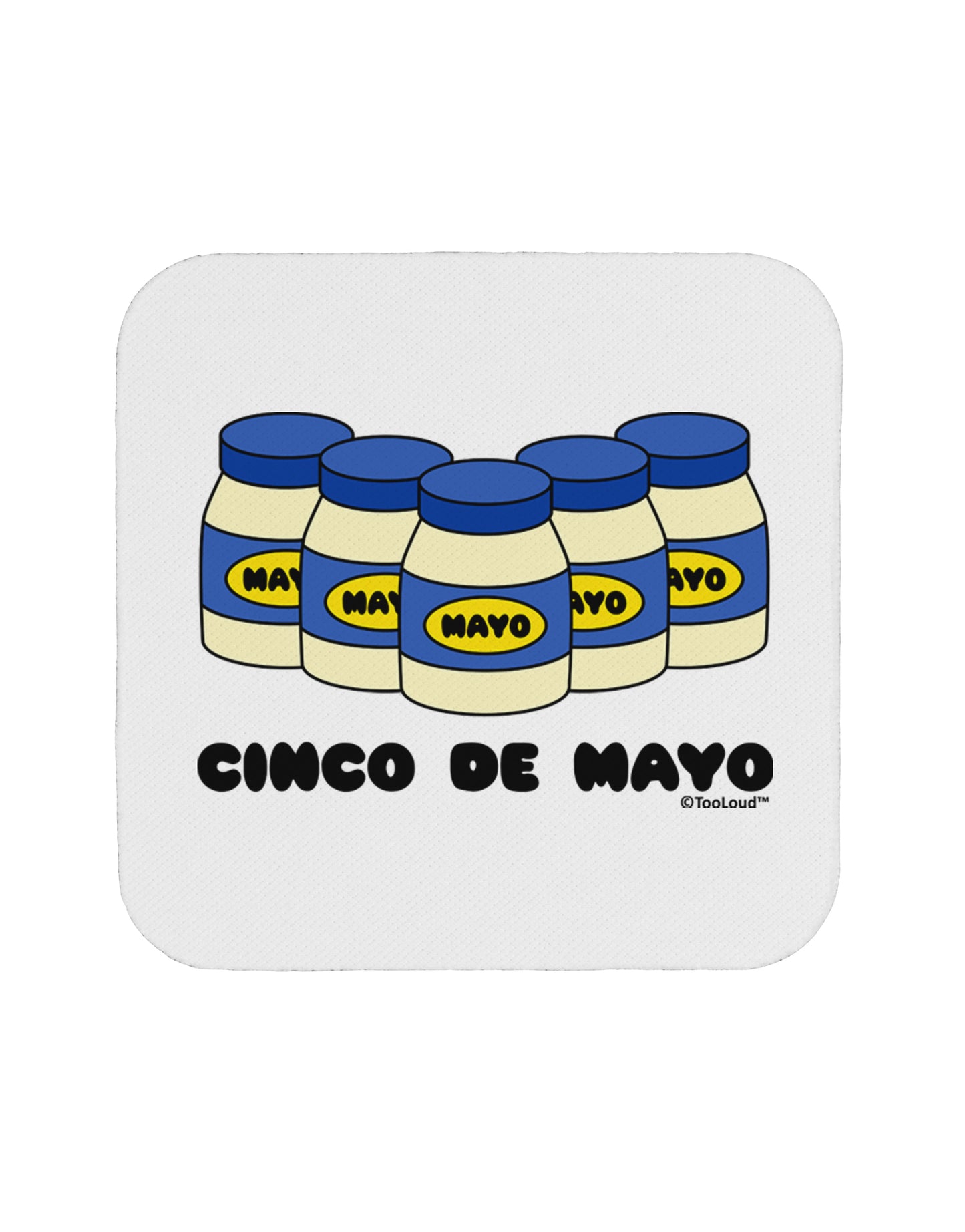 Cinco de Mayo - 5 Mayo Jars Coaster by TooLoud-Coasters-TooLoud-White-Davson Sales