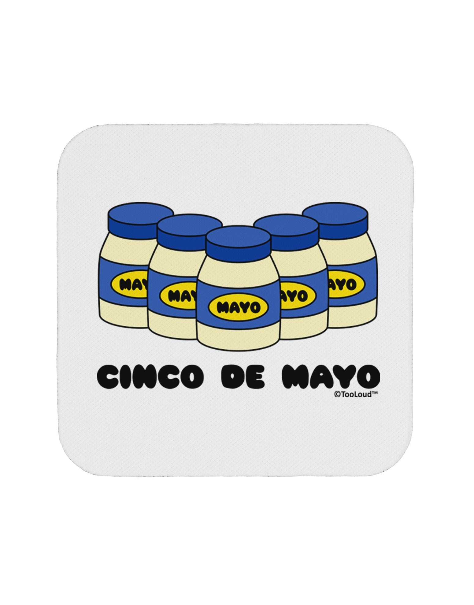 Cinco de Mayo - 5 Mayo Jars Coaster by TooLoud-Coasters-TooLoud-White-Davson Sales