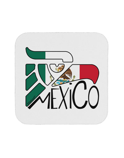 Mexico Eagle Symbol - Mexican Flag - Mexico Coaster by TooLoud-Coasters-TooLoud-White-Davson Sales