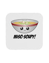 Miso Soupy - Cute Miso Soup Bowl Coaster by TooLoud-Coasters-TooLoud-White-Davson Sales