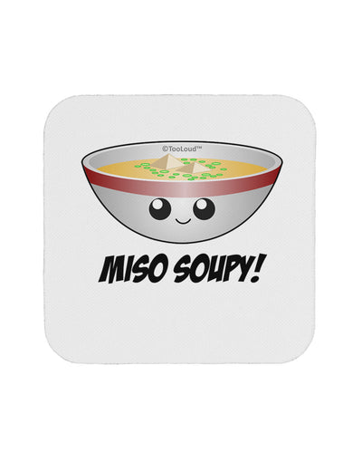 Miso Soupy - Cute Miso Soup Bowl Coaster by TooLoud-Coasters-TooLoud-White-Davson Sales