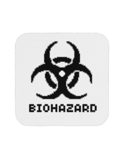 Biohazard Symbol Pixels - Apocalypse Coaster-Coasters-TooLoud-White-Davson Sales