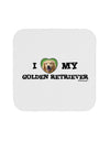 I Heart My Golden Retriever Coaster by TooLoud-Coasters-TooLoud-White-Davson Sales