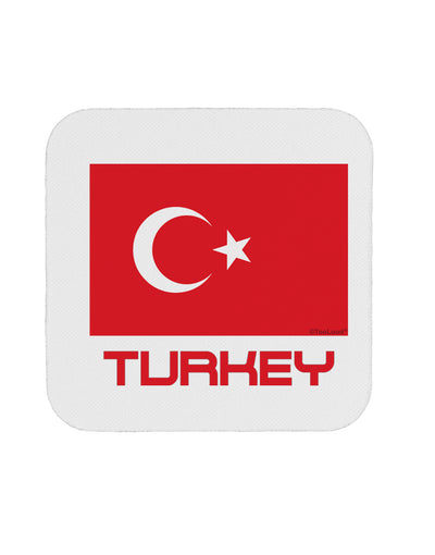 Turkey Flag with Text Coaster by TooLoud-Coasters-TooLoud-1-Davson Sales