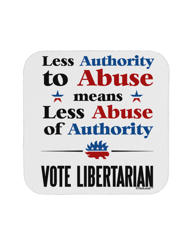 Libertarian Against Authority Abuse Coaster-Coasters-TooLoud-1-Davson Sales