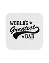 World's Greatest Dad - Sport Style Coaster by TooLoud-Coasters-TooLoud-White-Davson Sales