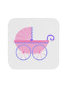 Baby Girl Carriage Coaster-Coasters-TooLoud-White-Davson Sales