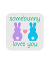 Somebunny Loves You Coaster by TooLoud-Coasters-TooLoud-White-Davson Sales