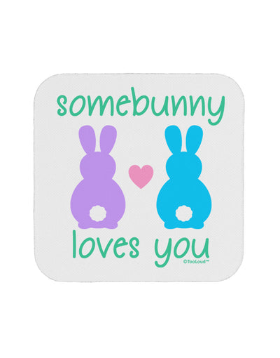 Somebunny Loves You Coaster by TooLoud-Coasters-TooLoud-White-Davson Sales