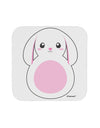 Cute Bunny with Floppy Ears - Pink Coaster by TooLoud-Coasters-TooLoud-White-Davson Sales