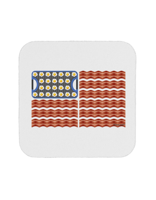 American Breakfast Flag - Bacon and Eggs Coaster-Coasters-TooLoud-White-Davson Sales