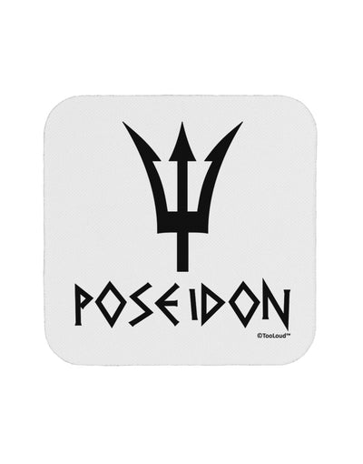 Trident of Poseidon with Text - Greek Mythology Coaster by TooLoud-Coasters-TooLoud-White-Davson Sales