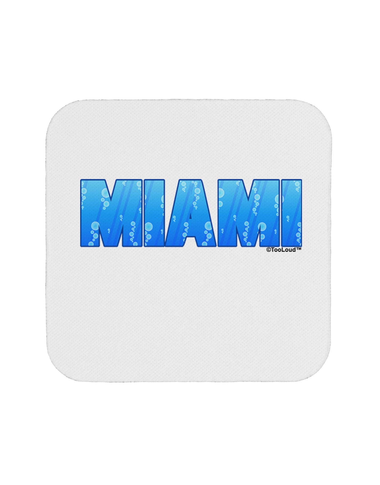Miami Ocean Bubbles Coaster by TooLoud-Coasters-TooLoud-White-Davson Sales