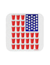 Beer Pong Flag Coaster-Coasters-TooLoud-White-Davson Sales