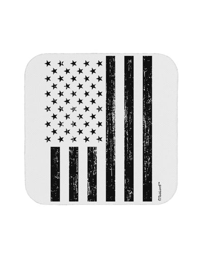 Stamp Style American Flag - Distressed Coaster by TooLoud-Coasters-TooLoud-White-Davson Sales