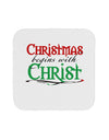 Begins With Christ Text Coaster-Coasters-TooLoud-12-Davson Sales