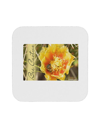 Bee Cactus with Text Coaster-Coasters-TooLoud-1-Davson Sales