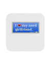 I Heart My Nerd Girlfriend - Retro Coaster by TooLoud-Coasters-TooLoud-White-Davson Sales