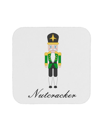 Nutcracker - Green Gold Black Text Coaster-Coasters-TooLoud-White-Davson Sales