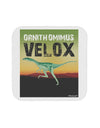 Ornithomimus Velox - With Name Coaster by TooLoud-Coasters-TooLoud-White-Davson Sales