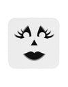 Woman Jack O Lantern Pumpkin Face Coaster-Coasters-TooLoud-White-Davson Sales