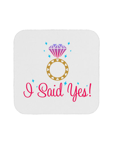 I Said Yes - Diamond Ring - Color Coaster-Coasters-TooLoud-White-Davson Sales