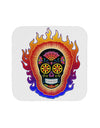 Sacred Calavera Day of the Dead Sugar Skull Coaster-Coasters-TooLoud-White-Davson Sales