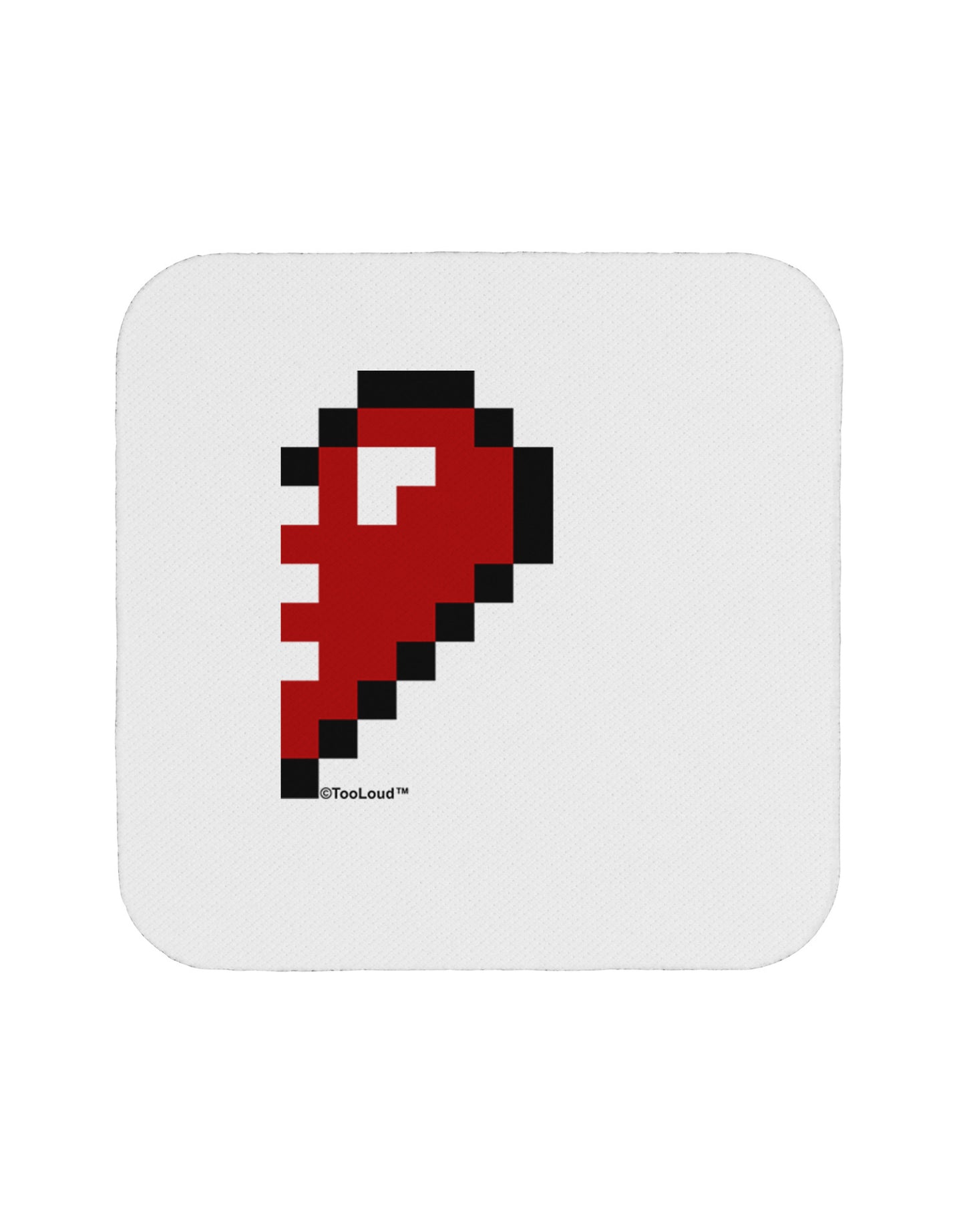Couples Pixel Heart Design - Right Coaster by TooLoud-Coasters-TooLoud-White-Davson Sales