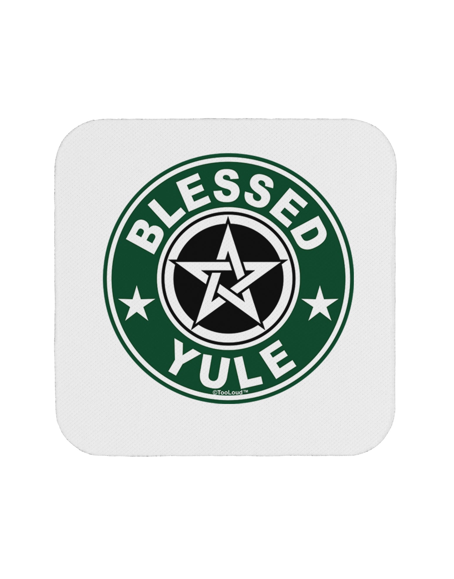 Blessed Yule Emblem Coaster by TooLoud-TooLoud-1-Davson Sales