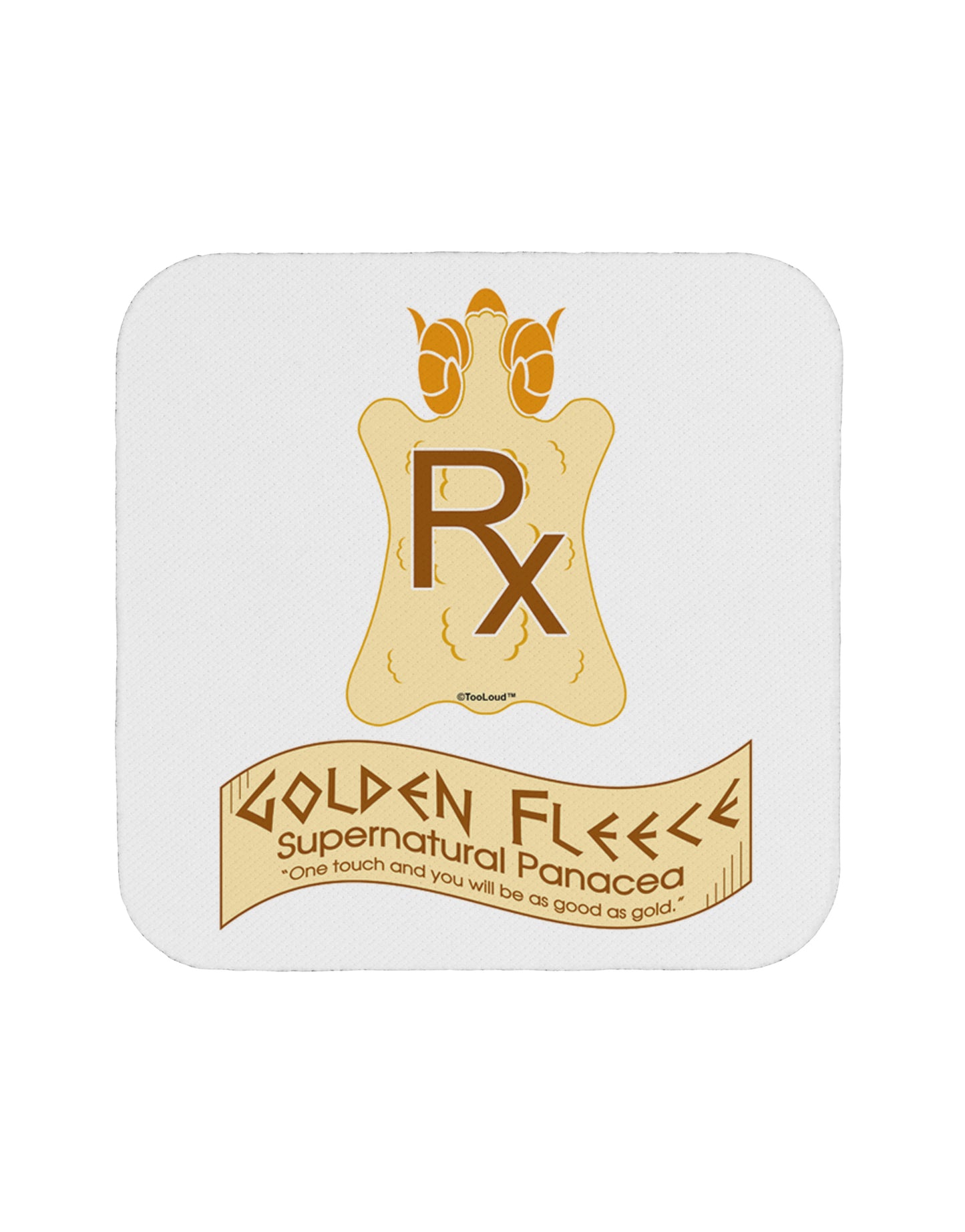 Golden Fleece - Supernatural Panacea Coaster by TooLoud-Coasters-TooLoud-White-Davson Sales