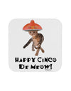 Cat with Pink Sombrero - Happy Cinco de Meow Coaster by TooLoud-Coasters-TooLoud-White-Davson Sales