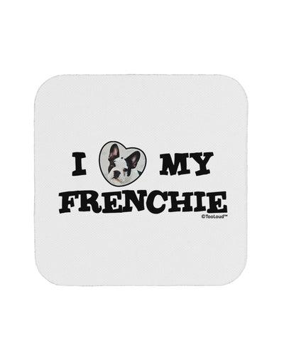 I Heart My Frenchie Coaster by TooLoud-Coasters-TooLoud-White-Davson Sales