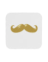 Big Gold Blonde Mustache Coaster-Coasters-TooLoud-White-Davson Sales