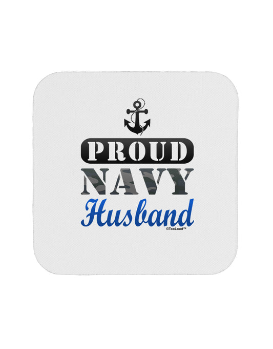 Proud Navy Husband Coaster-Coasters-TooLoud-1-Davson Sales