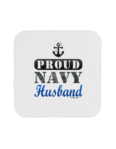 Proud Navy Husband Coaster-Coasters-TooLoud-1-Davson Sales