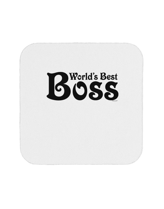 World's Best Boss - Boss Day Coaster-Coasters-TooLoud-White-Davson Sales