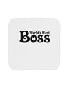 World's Best Boss - Boss Day Coaster-Coasters-TooLoud-White-Davson Sales