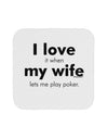 I Love My Wife - Poker Coaster by TooLoud-Coasters-TooLoud-White-Davson Sales