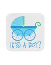 It's a Boy - Baby Boy Carriage Coaster-Coasters-TooLoud-White-Davson Sales