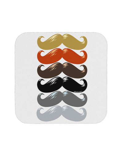 Natural Mustache Rainbow Coaster-Coasters-TooLoud-White-Davson Sales